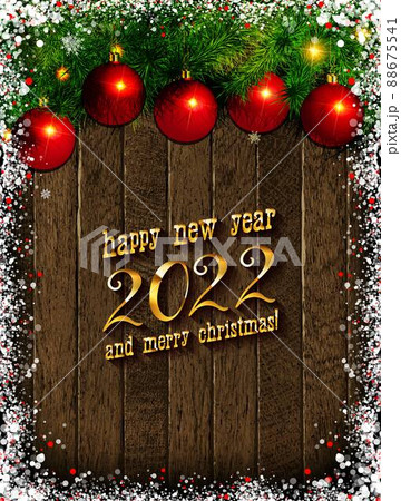 Christmas banner on vintage wooden background Christmas banner on vintage wooden background 88675541