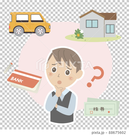 Young man in trouble about property 88675602