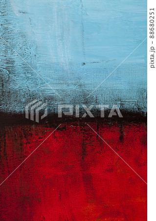 Red and blue grunge colored texture background. 88680251