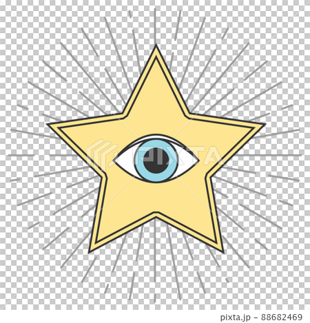 Suspicious marks of stars and eyes 88682469