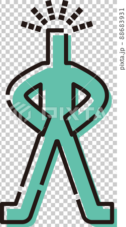 Stickman confident hi-res stock photography and images - Alamy