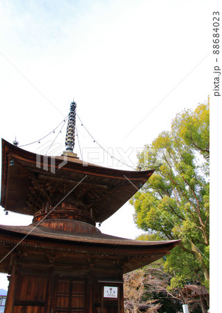 春日井市、密蔵院多宝塔の風景 春日井市、密蔵院多宝塔の風景 88684023