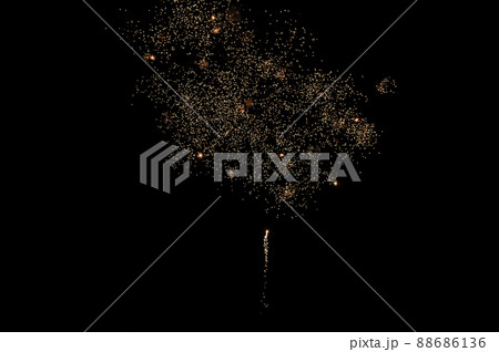 Beautiful colorful fireworks in the night sky 88686136