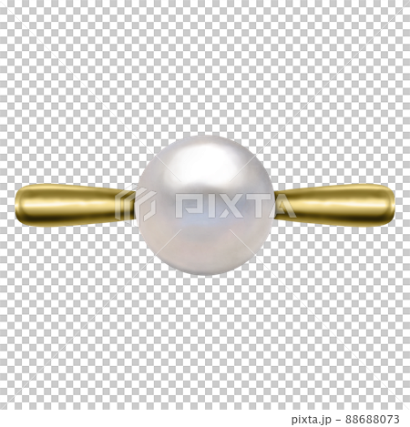 6月誕生石・宝石 真珠の金の指輪・リング ラスター素材 6月誕生石・宝石 真珠の金の指輪・リング ラスター素材 88688073
