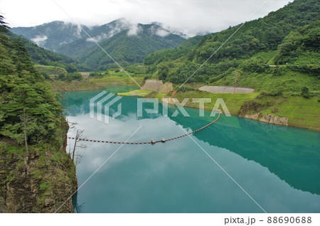 四万川ダムの奥四万湖 四万川ダムの奥四万湖 88690688