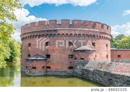 Amber Museum at Fortification bastion tower Der Dohna turm in Kaliningrad, Russia. 88692320