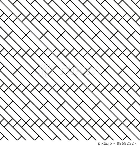 Parquet laminate floor wall diagonal texture background. Seamless pattern with rectangular tiles 88692527