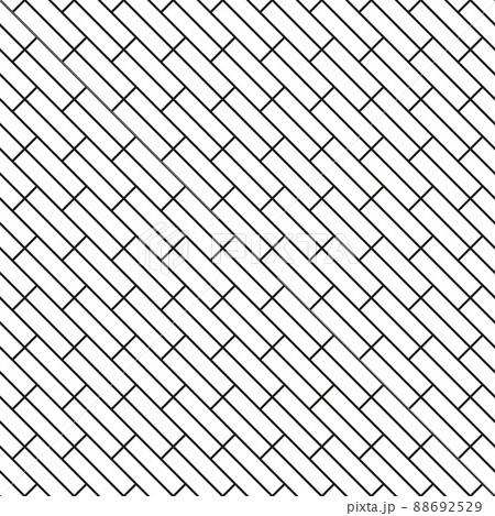 Parquet laminate floor wall diagonal texture background. Seamless pattern with rectangular tiles 88692529