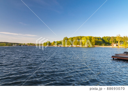 Beautiful view on Ukiel lake in Olsztyn, Poland. Beautiful view on Ukiel lake in Olsztyn, Poland. 88693070