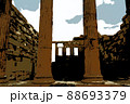 Temple Erechtheion with the famous porch of the caryatids instead of columns in the Acropolis 88693379