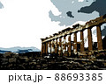 Parthenon against the background of the cloudy sky in the Acropolis. Athens, Greece 88693385