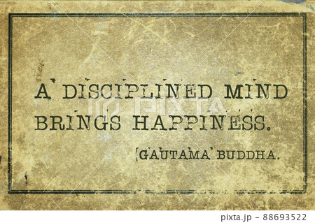 disciplined mind Buddha 88693522