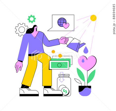 Philanthropy abstract concept vector illustration. Private initiative, generosity, donation fund, monetary gift, financial support, solving public problem, social philanthropy abstract metaphor. Philanthropy abstract concept vector illustration. Private initiative, generosity, donation fund, monetary gift, financial support, solving public problem, social philanthropy abstract metaphor. 88694685