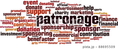 Patronage word cloud 88695509