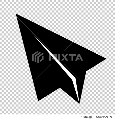 paper airplane clipart black and white