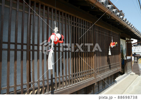 城下町津山　旧出雲街道の作州城東屋敷　岡山県津山市城東界隈 88698738