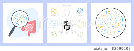 Probiotics set concept 88699205