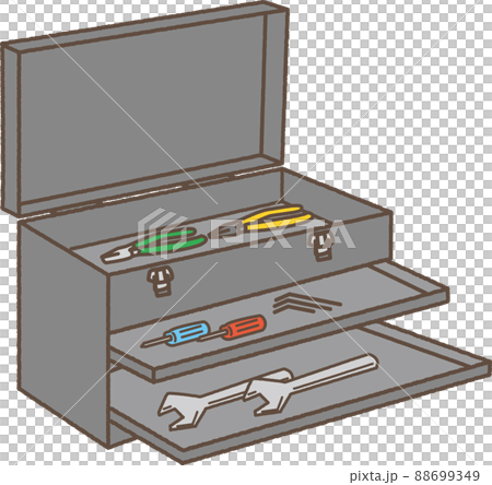工具箱 かわいいイラストのイラスト素材