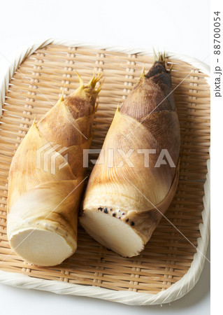 ザルに乗せた筍 88700054