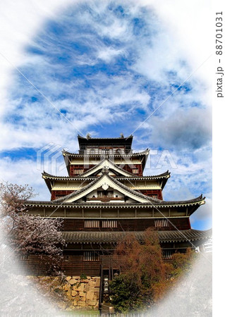 広島城の桜 広島城の桜 88701031