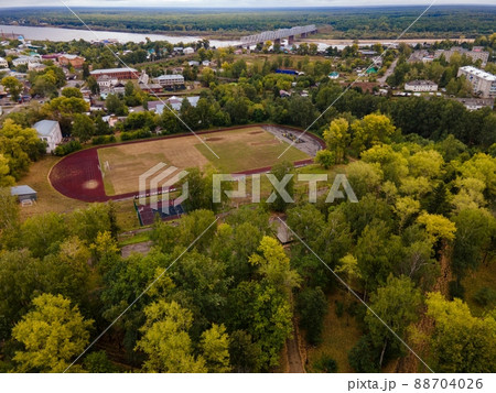 Picturesque scenery of asphalt road in village Picturesque scenery of asphalt road in village 88704026