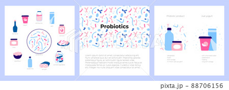 Probiotics set concept Probiotics set concept 88706156