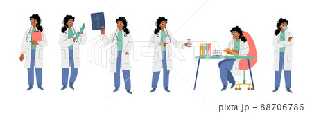 Hospital healthcare staff at work, female doctor Hospital healthcare staff at work, female doctor 88706786