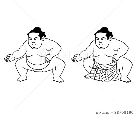 お相撲さんのイラスト　Sumo wrestler 88708190