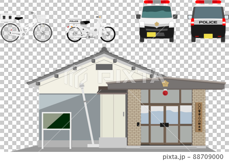 Japanese-style police box set 88709000