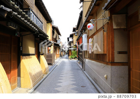 京都先斗町　町並み景色 88709703