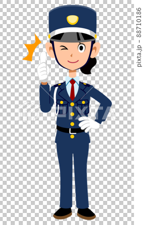 女保安豎起大拇指 女保安豎起大拇指 88710186
