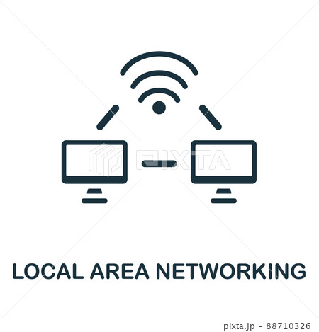 Local Area Networking flat icon. Colored element sign from networking collection. Flat Local Area Networking icon sign for web design, infographics and more. Local Area Networking flat icon. Colored element sign from networking collection. Flat Local Area Networking icon sign for web design, infographics and more. 88710326
