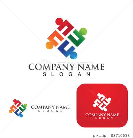 Community, network and social icon 88710658