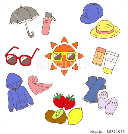 かわいいタッチのUV対策グッズ かわいいタッチのUV対策グッズ 88711036