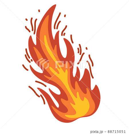 Fire. Hot flame symbol. Burning, blazing fire icon. Heat danger and caution sign. Abstract simple campfire pictogram. Flammable warning. Vector illustrations isolated on the white background. Fire. Hot flame symbol. Burning, blazing fire icon. Heat danger and caution sign. Abstract simple campfire pictogram. Flammable warning. Vector illustrations isolated on the white background. 88715051