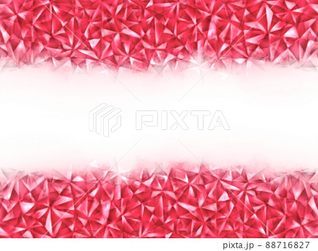 手描き水彩 結晶 上下フレーム 手描き水彩 結晶 上下フレーム 88716827