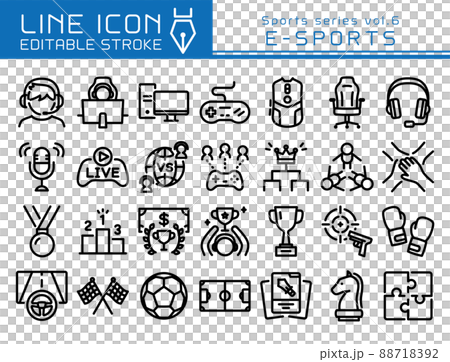 Line icon 運動系列vol.6 電競 88718392
