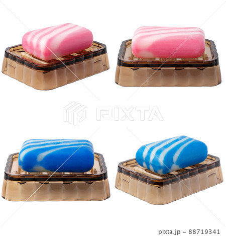 Soap bars isolated on the white background 88719341