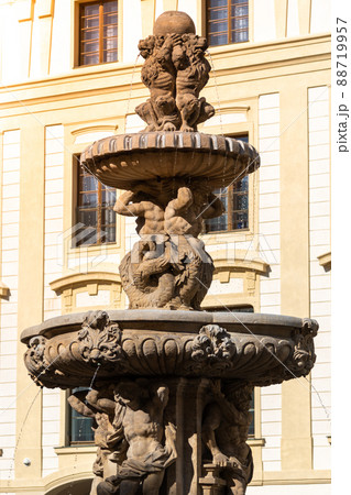 Ornamental fountain on Prague Castle Ornamental fountain on Prague Castle 88719957