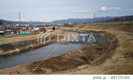 諏訪大社上社御柱川越しの場 88720160