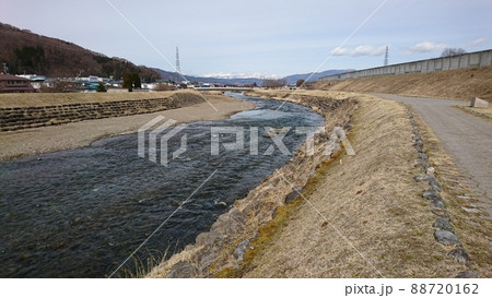 諏訪大社上社御柱川越しの場 諏訪大社上社御柱川越しの場 88720162