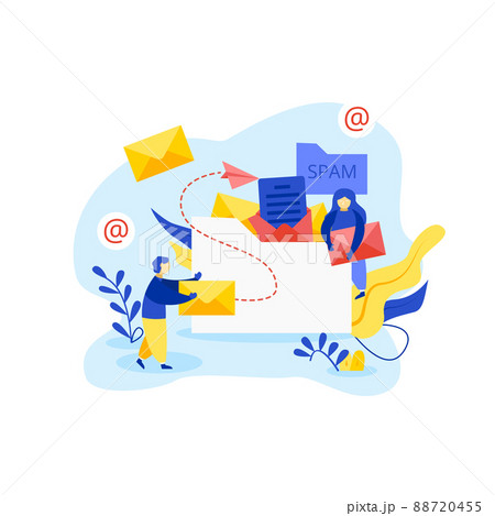 Email Warming Marketing Concept Email Warming Marketing Concept 88720455