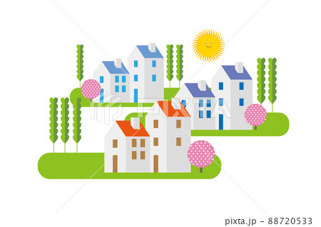 美しい街並みと楽しい暮らし。人々が明るく楽しく暮らせる街づくり。 美しい街並みと楽しい暮らし。人々が明るく楽しく暮らせる街づくり。 88720533