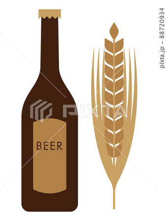 ビールと麦のイラスト 88720934