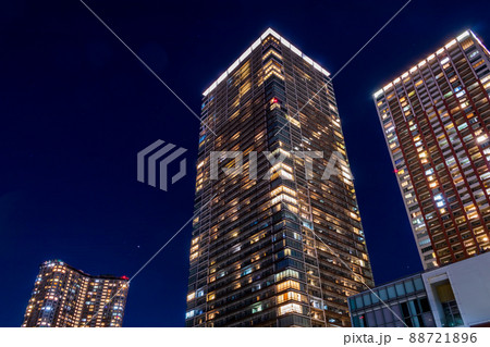 【東京の都市風景】芝浦周辺の都市夜景 【東京の都市風景】芝浦周辺の都市夜景 88721896