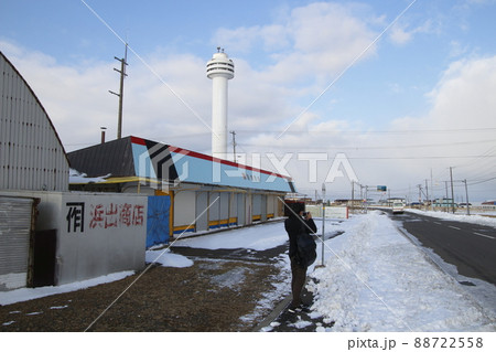 日本最東端のバス停：納沙布岬停留所 88722558