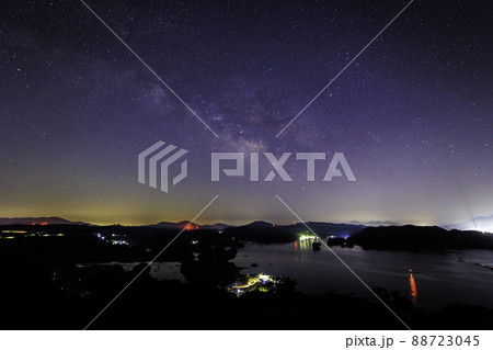 《佐賀県 いろは展望台》 いろは展望所といろは島と天の川 88723045