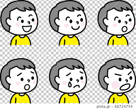 男生面部表情爆出6種圖案 88724754