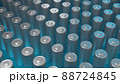Lithium Battery concept - electrical power supply of rechargeable source - 3D illustration 88724845