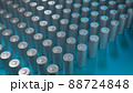 Lithium Battery concept - electrical power supply of rechargeable source - 3D illustration 88724848